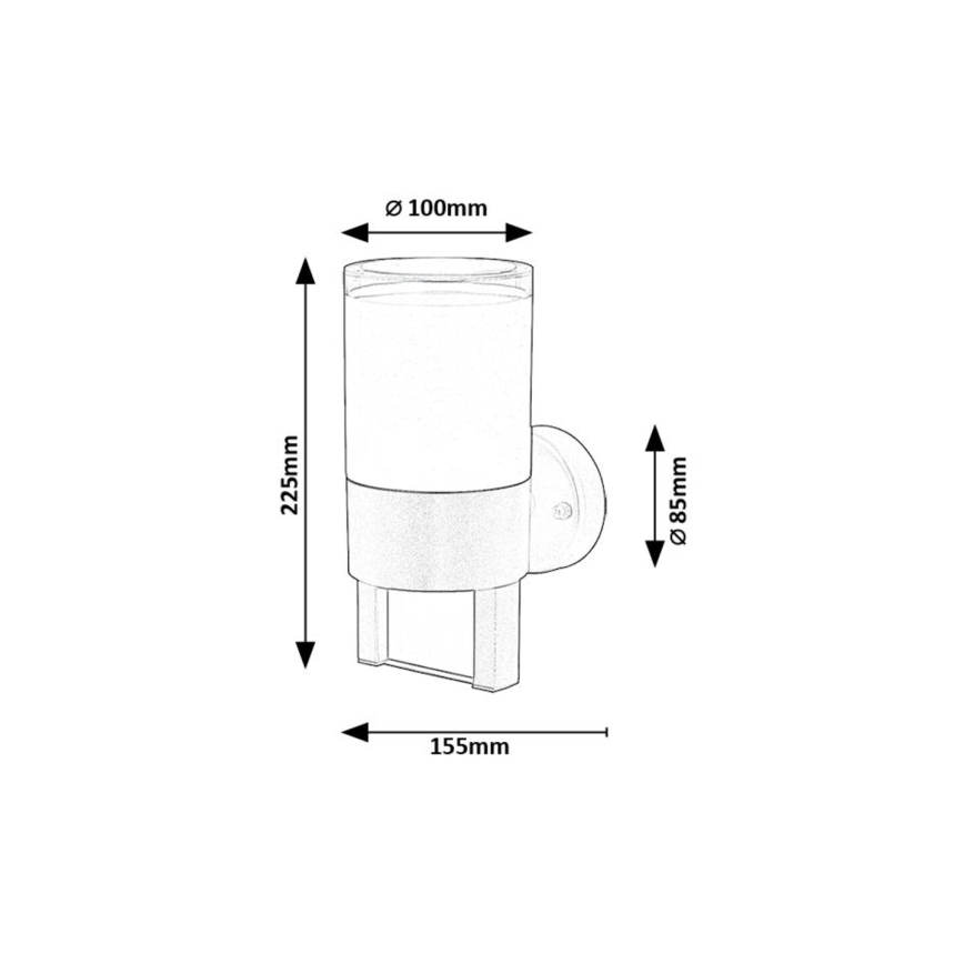 Rabalux - LED vägglampa för utomhusbruk LED/12W/230V IP44