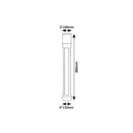 Rabalux - LED-lampa för utomhusbruk LED/12W/230V IP44 80 cm
