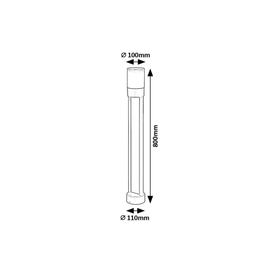 Rabalux - LED-lampa för utomhusbruk LED/12W/230V IP44 80 cm