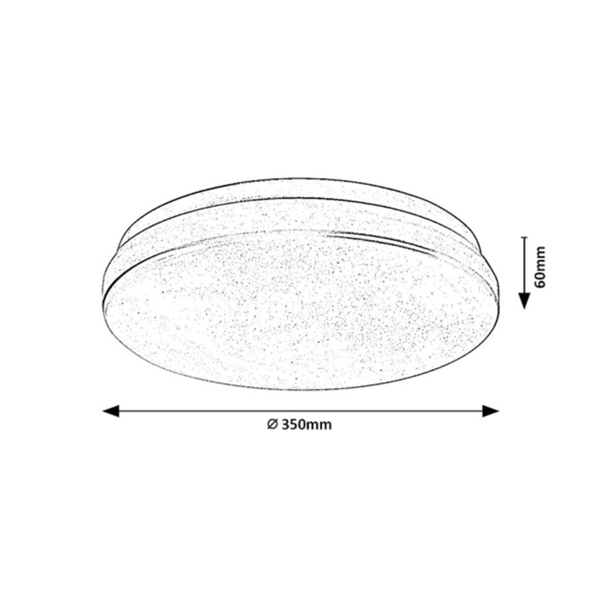 Rabalux - LED taklampa för badrum med sensor LED/24W/230V 3000K IP44