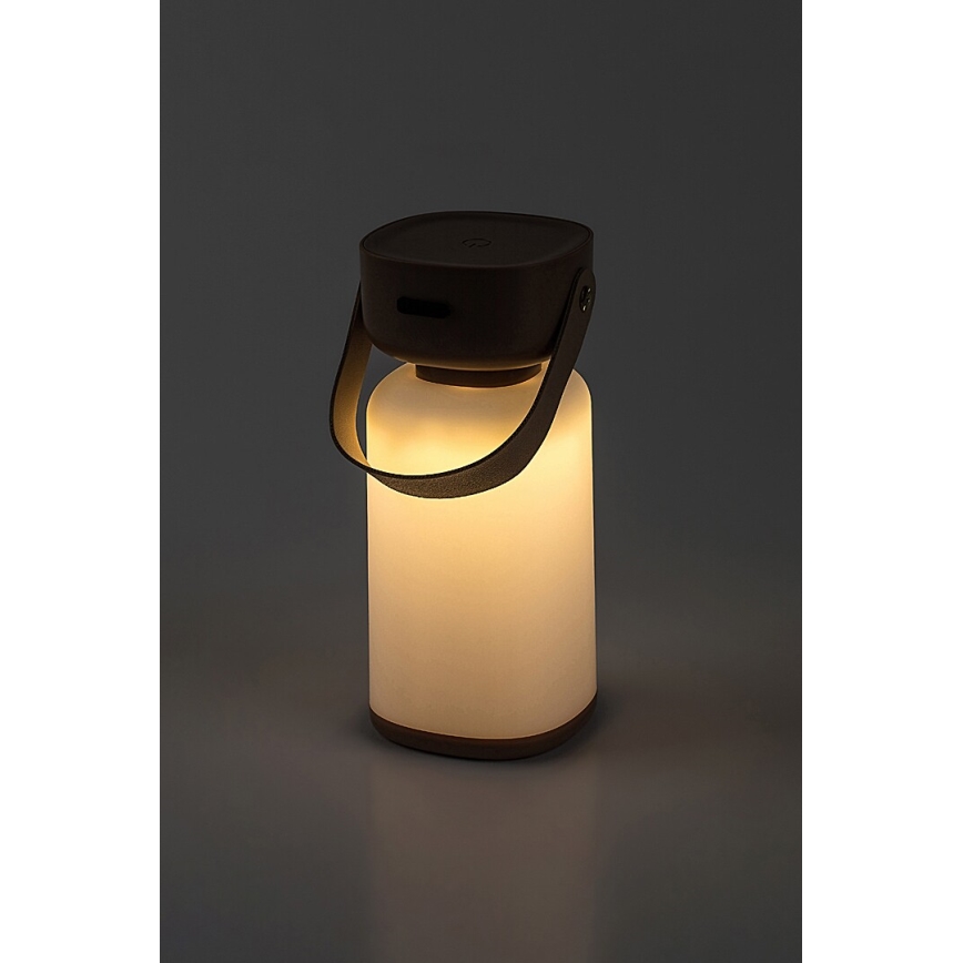 Rabalux - LED Utomhus dimbar touch uppladdningsbar bordslampa LED/3W/5V IP44 brun