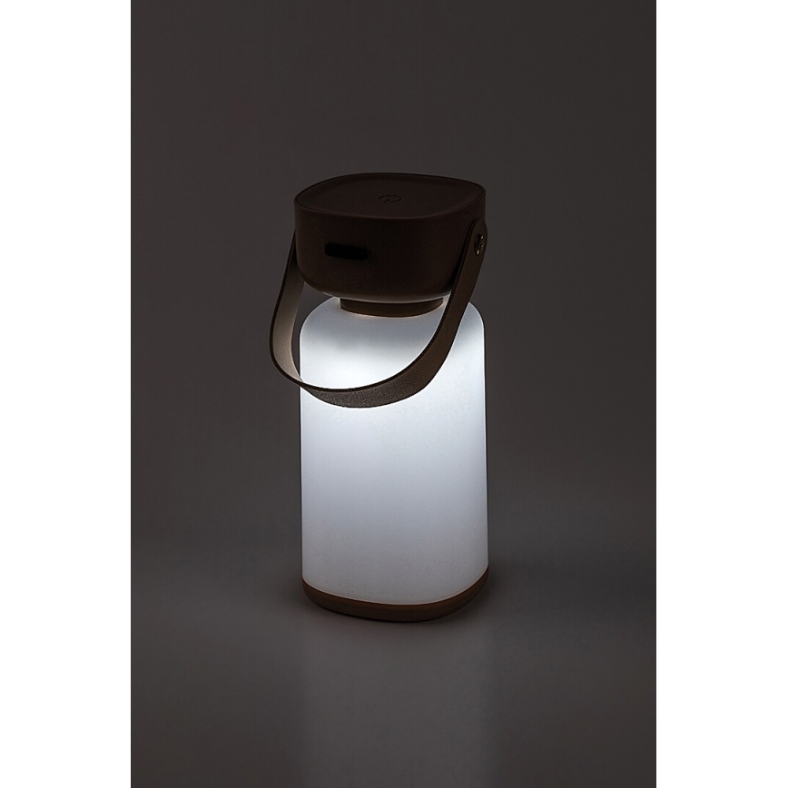 Rabalux - LED Utomhus dimbar touch uppladdningsbar bordslampa LED/3W/5V IP44 brun