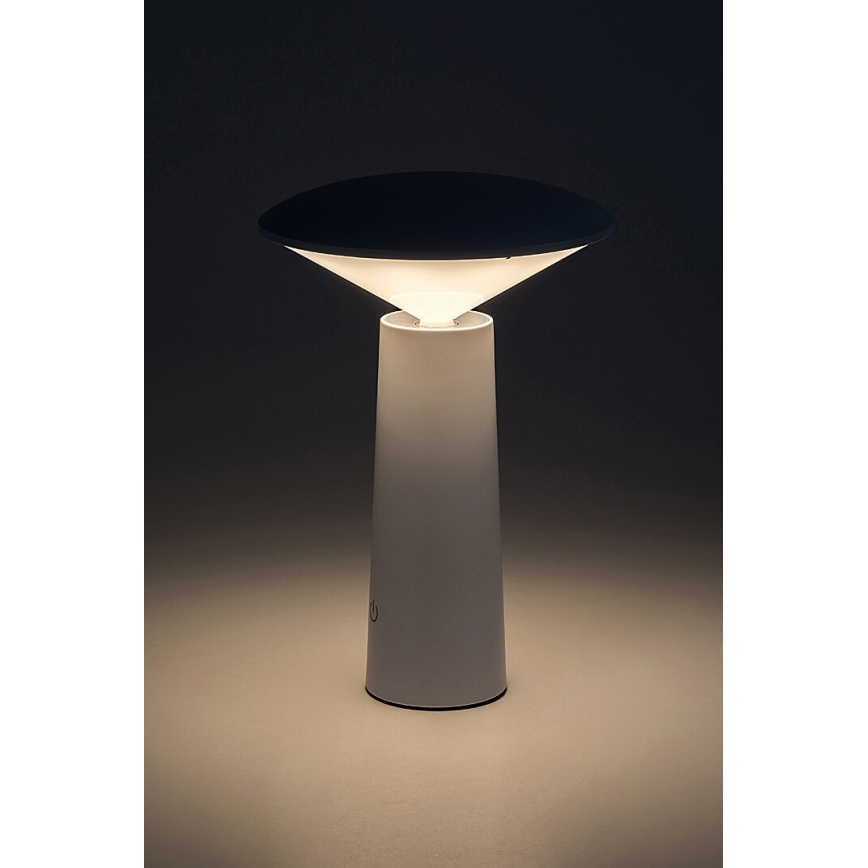Rabalux - LED Dimbar uppladdningsbar touch bordslampa POLPERRO LED/3W/3,7V 1200mAh vit