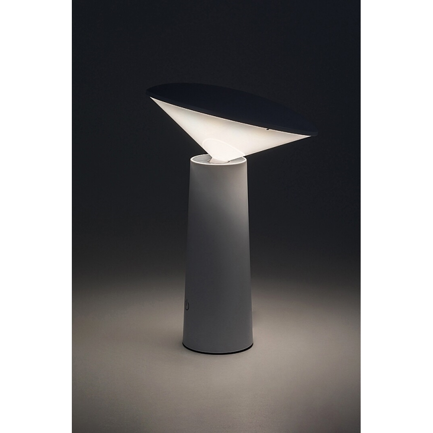 Rabalux - LED Dimbar uppladdningsbar touch bordslampa POLPERRO LED/3W/3,7V 1200mAh vit