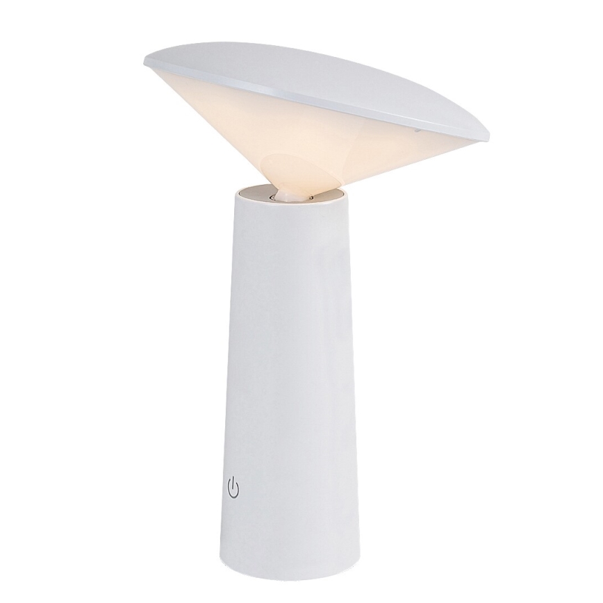 Rabalux - LED Dimbar uppladdningsbar touch bordslampa POLPERRO LED/3W/3,7V 1200mAh vit