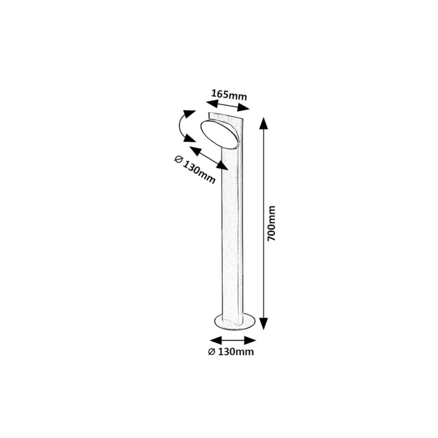 Rabalux - LED-lampa för utomhusbruk LED/12W/230V IP54
