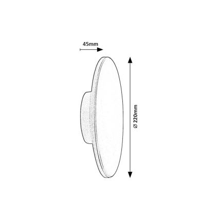 Rabalux - LED vägglampa för utomhusbruk 15W/230V 2700/4000/6500K IP65 brun