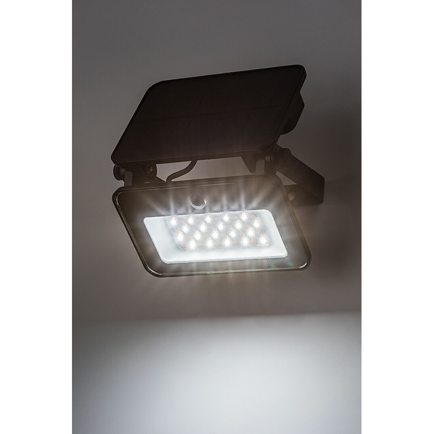 Rabalux - Solcellstrålkastare med sensor LED/6W/3,7V 3000/4000/6500K IP65