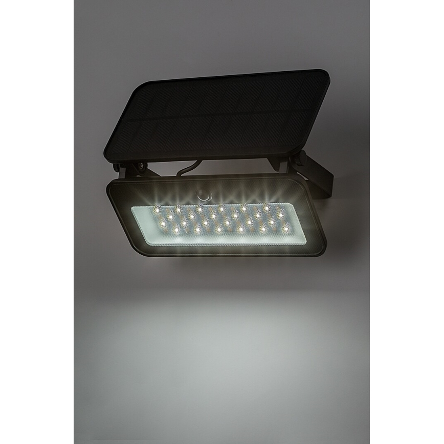 Rabalux - Solcellstrålkastare med sensor LED/8W/3,7V 3000/4000/6500K IP65 2600 mAh