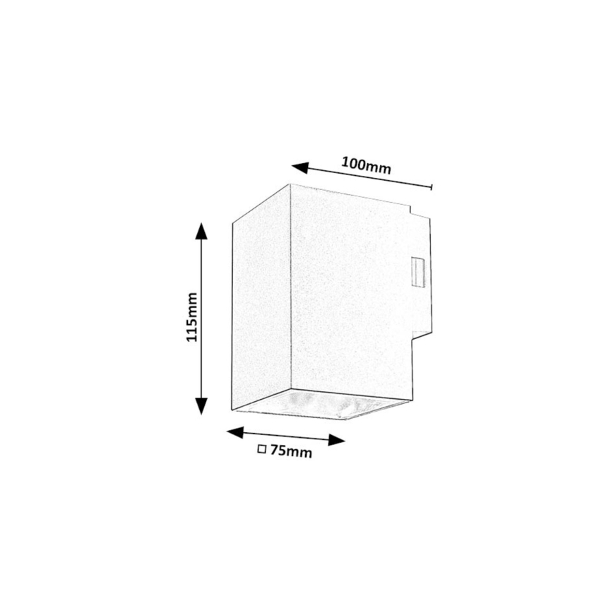 Rabalux - LED vägglampa för utomhusbruk LED/9W/230V 2700/4000/6500K IP65 vit