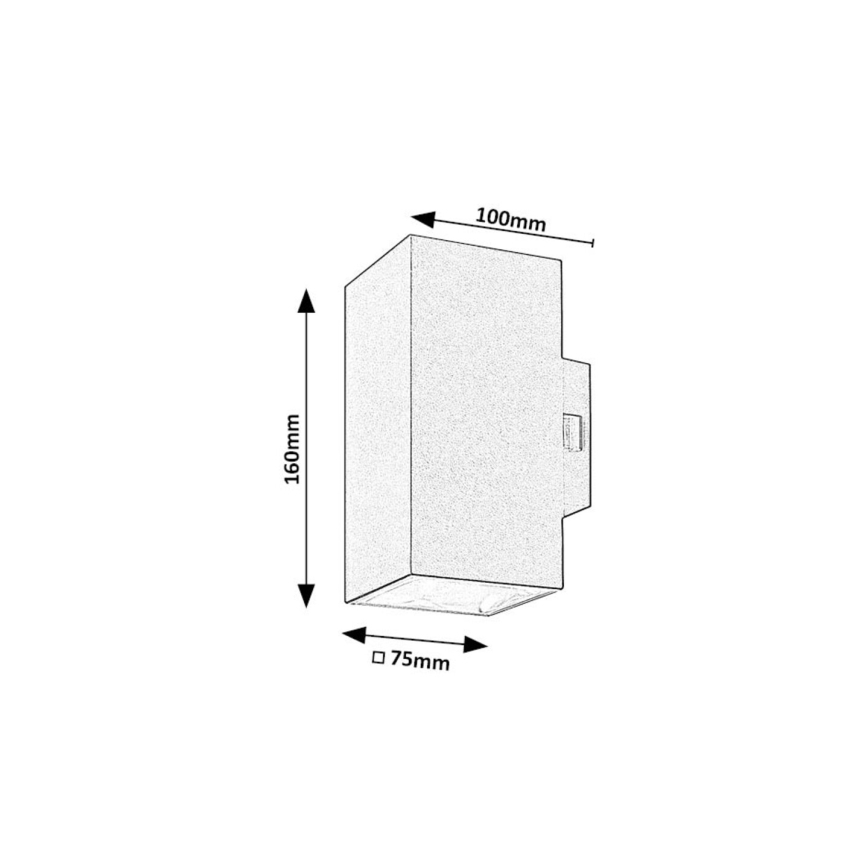 Rabalux - LED vägglampa för utomhusbruk LED/18W/230V 2700/4000/6500K IP65 vit