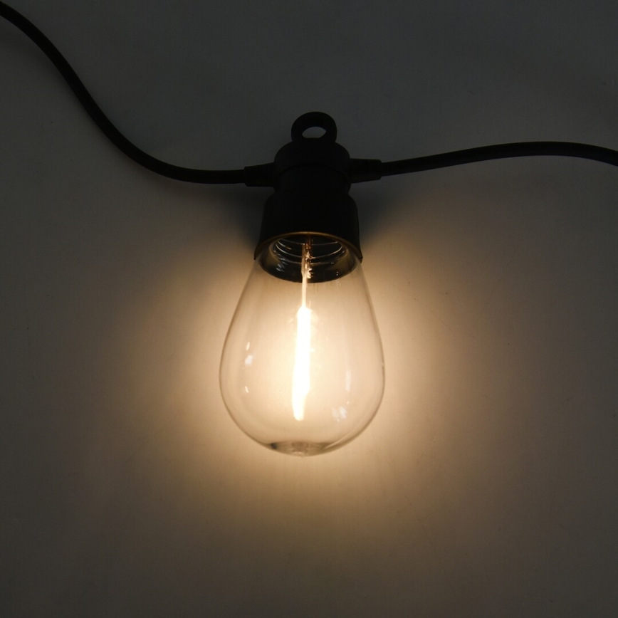 Rabalux - LED solcellsljusslinga LED/3,6W/3,7V 6,5 m 1200mAh IP44