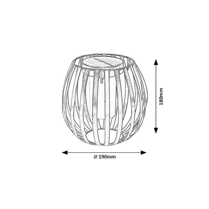 Rabalux - LED Solcellsbelysning LED/1W/1,2V 300mAh IP44