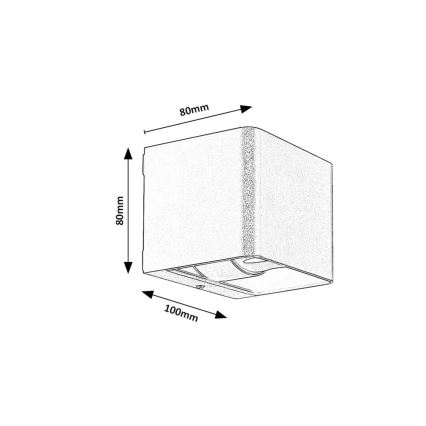 Rabalux - LED vägglampa för utomhusbruk LED/10W/230V IP54 brun