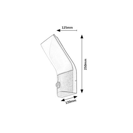 Rabalux - LED Utomhus vägglampa med sensor LED/10W/230V IP54