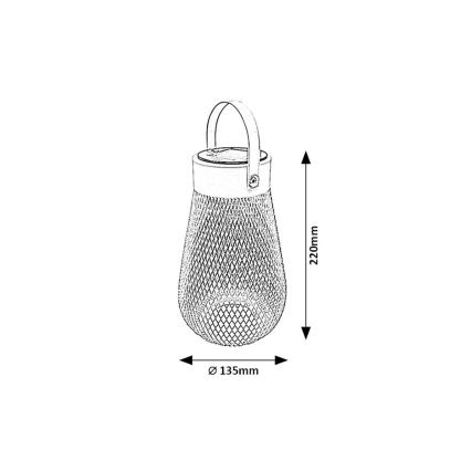 Rabalux - LED Solcellsbelysning LED/0,16W/1,2V 400mAh IP44