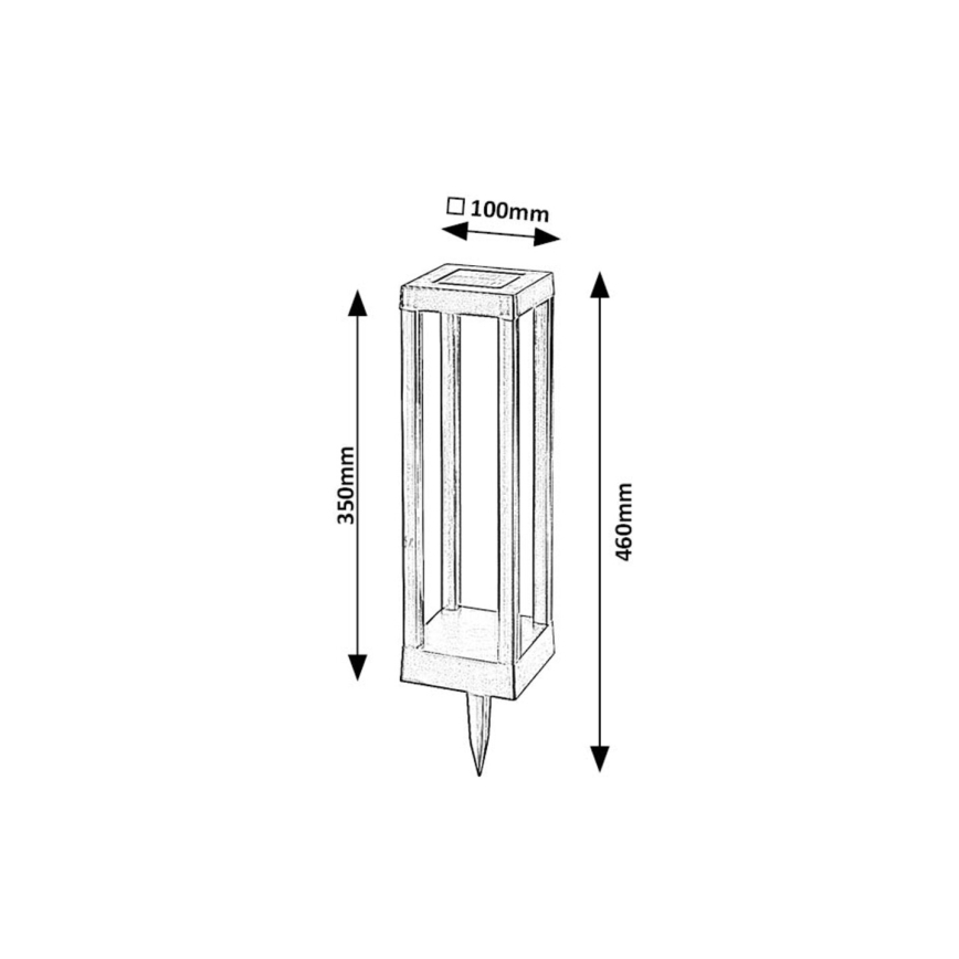 Rabalux - LED Solcellsbelysning LED/0,18W/3,7V IP44 500 mAh