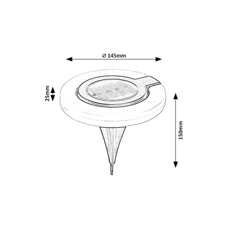 Rabalux - LED Solcellsbelysning LED/0,05W/1,2V IP44
