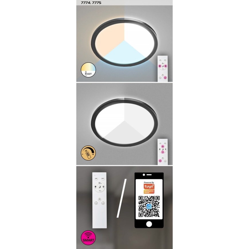 Rabalux - LED Dimbar utomhusbelysning LED/15W/230V Wi-Fi Tuya 2700-6500K IP44 + fjärrkontroll