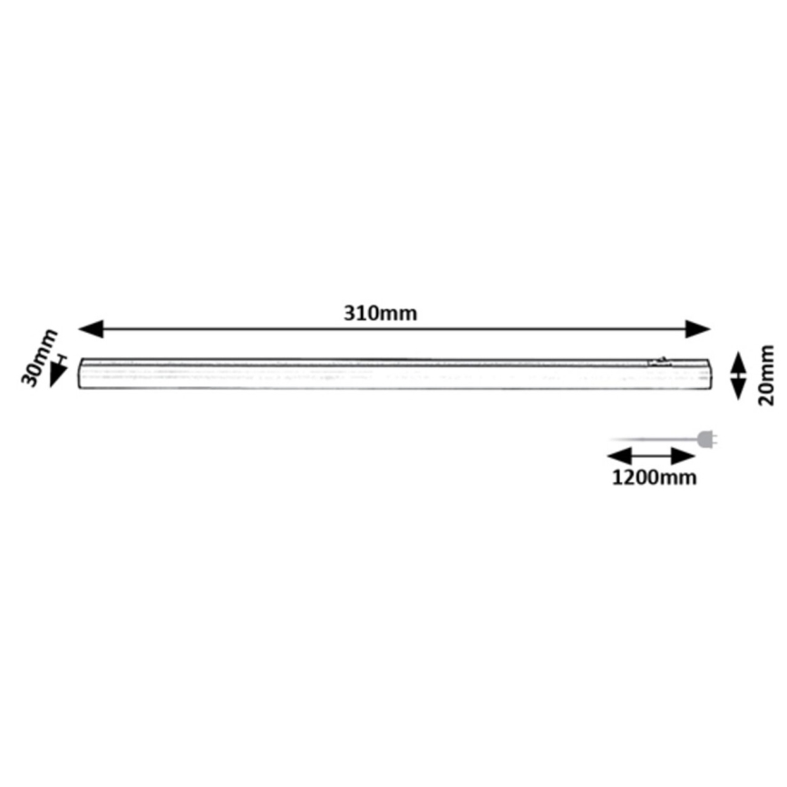 Rabalux - LED lampa för undersidan av köksskåp LED/4W/230V 4000K 31 cm