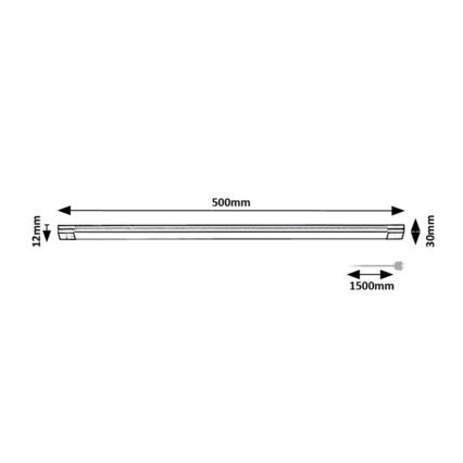 Rabalux - LED Dimbar underskåpsbelysning för kök med sensor LED/8W/230V 3000K 50 cm