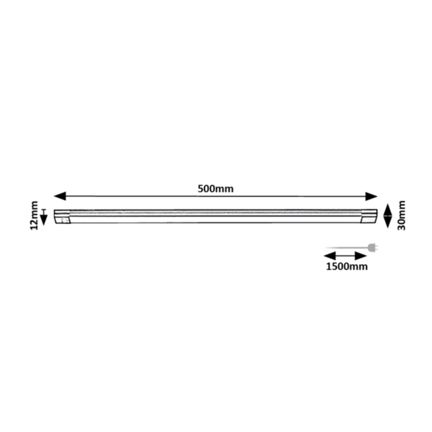 Rabalux - LED Dimbar underskåpsbelysning för kök med sensor LED/8W/230V 3000K 50 cm