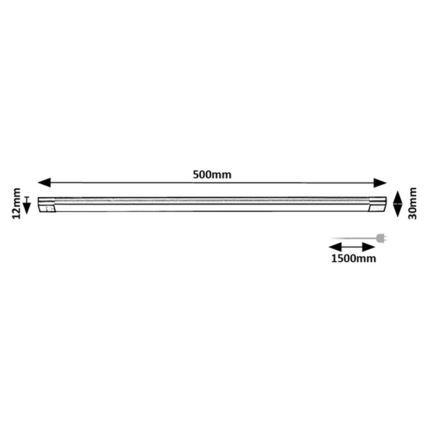 Rabalux - LED Dimbar underskåpsbelysning för kök med sensor LED/8W/230V 3000K 50 cm