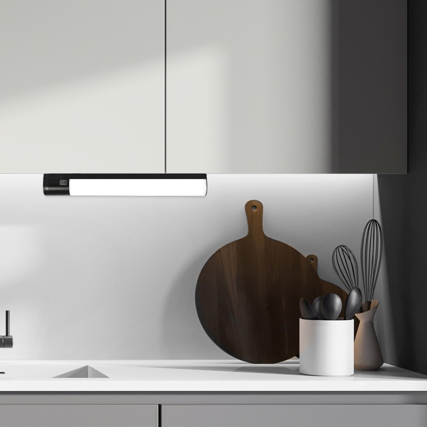 Rabalux - LED lampa för undersidan av köksskåp med en låda LED/17W/230V 4000K IP44 svart 57 cm