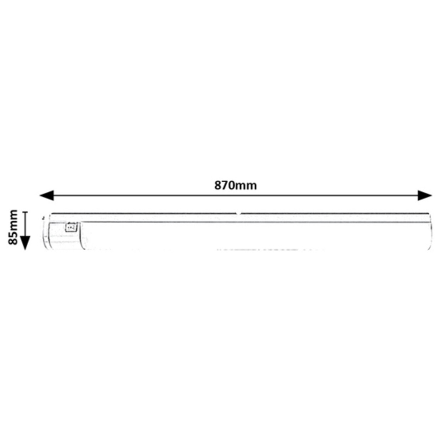 Rabalux - LED lampa för undersidan av köksskåp med en låda LED/20W/230V 4000K IP44 svart 87 cm