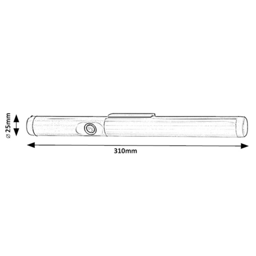 Rabalux - LED lampa för undersidan av köksskåp med sensor LED/3W/3,7V 4000K 1800 mAh