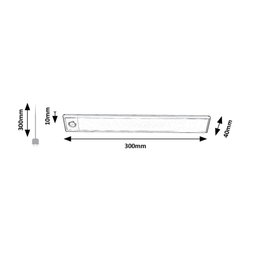 Rabalux - LED Under kök cabinet rechargeable belysning med sensor LED/2W/3,7V 4000K