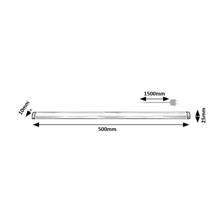 Rabalux - LED Dimbar underskåpsbelysning för kök LED/5W/230V 4000K 50 cm