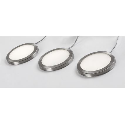 Rabalux - KIT 3x LED Dimbar skåpbelysning 3xLED/1W/230V 4000K