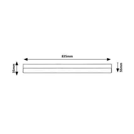 Rabalux - LED lampa för undersidan av köksskåp LED/20W/230V 4000K 83 cm svart