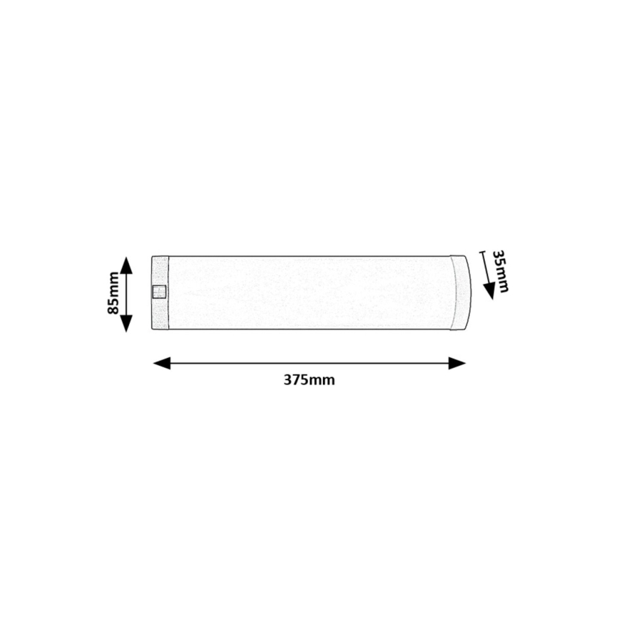 Rabalux - LED lampa för undersidan av köksskåp LED/5W/230V 4000K skinande krom