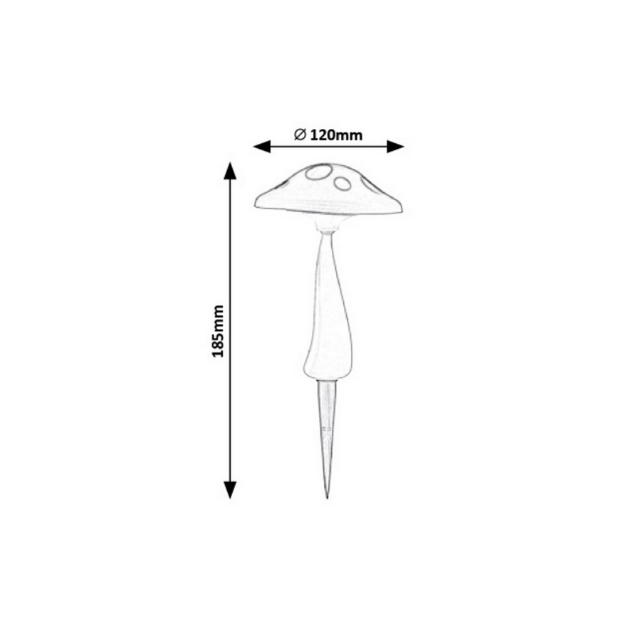 Rabalux 7877 - LED Utomhus sollampa med sensor LED/0,06W/1xAA IP44