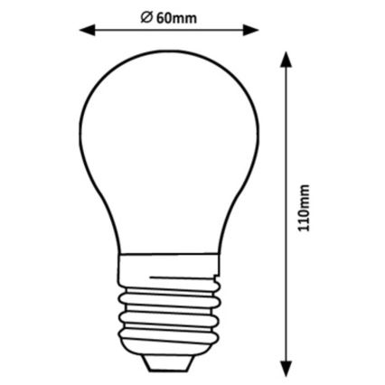 Rabalux - LED glödlampa A60 E27/4W/230V 3000K Energiklass A