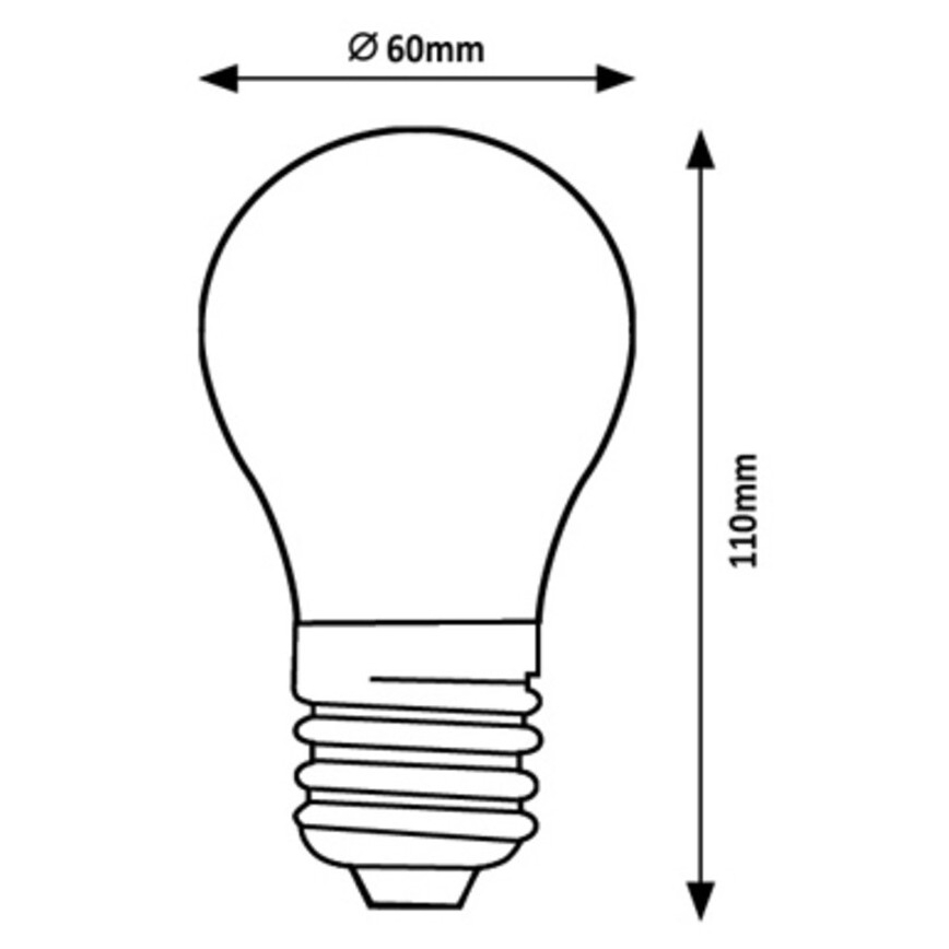 Rabalux - LED glödlampa A60 E27/4W/230V 4000K Energiklass A