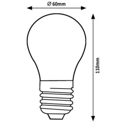 Rabalux - LED glödlampa A60 E27/7W/230V 3000K Energiklass A