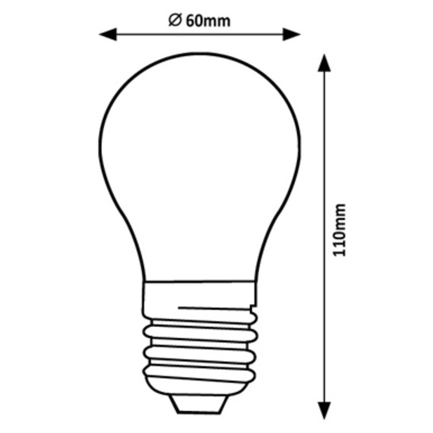 Rabalux - LED glödlampa A60 E27/7W/230V 3000K Energiklass A