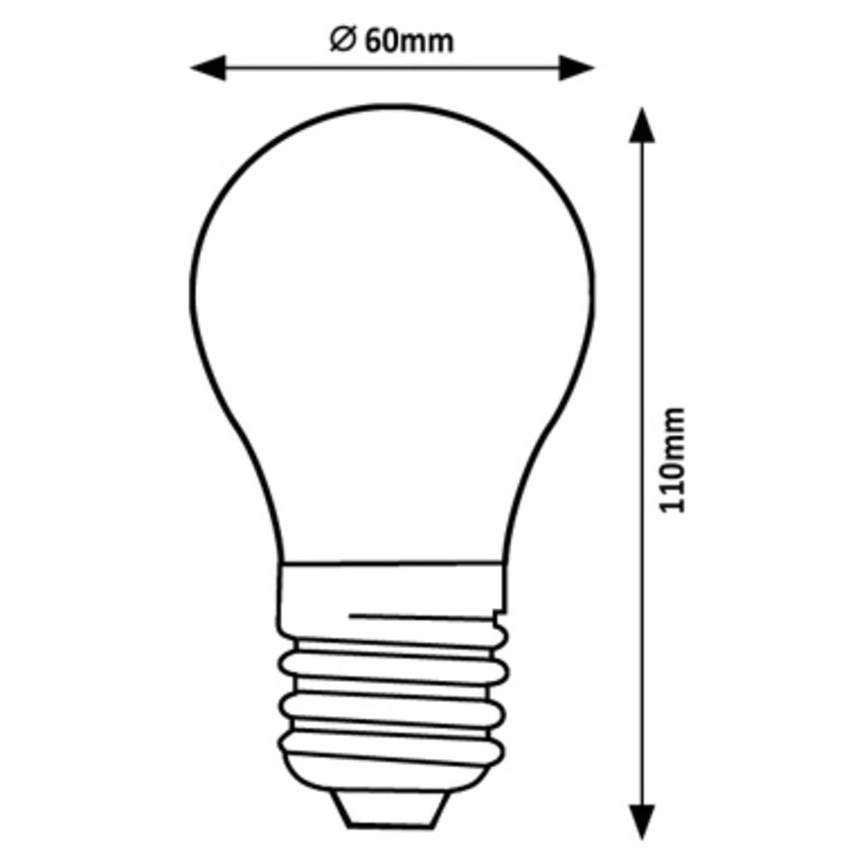 Rabalux - LED glödlampa A60 E27/7W/230V 4000K Energiklass A
