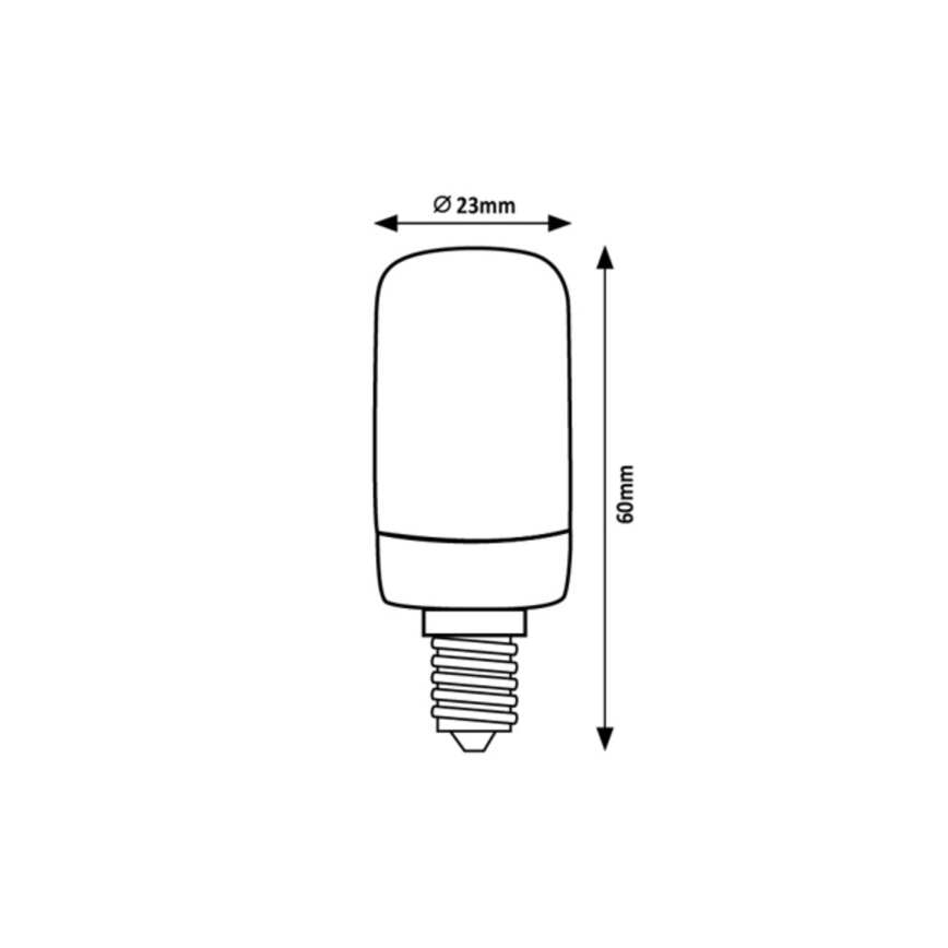 Rabalux - LED glödlampa T20 E14/2W/230V 2700K