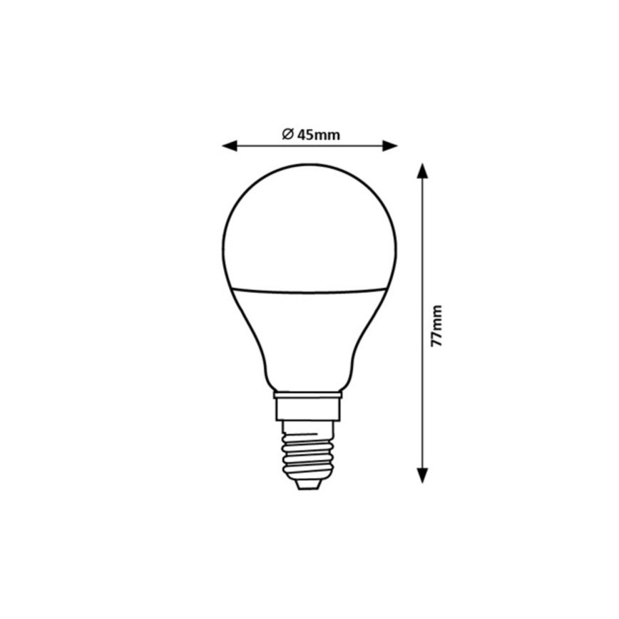 Rabalux - LED glödlampa G45 E14/5W/230V 3000K