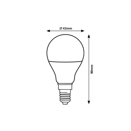 Rabalux - LED glödlampa G45 E14/9W/230V 3000K