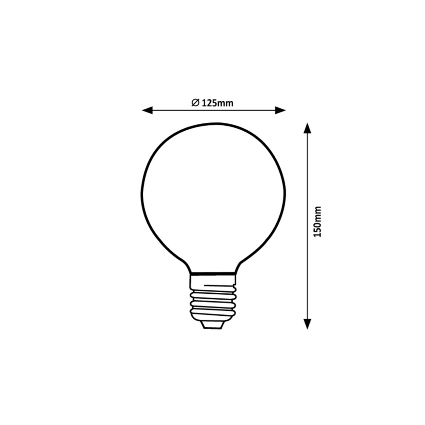 Rabalux - LED glödlampa G125 E27/5W/230V 1800K