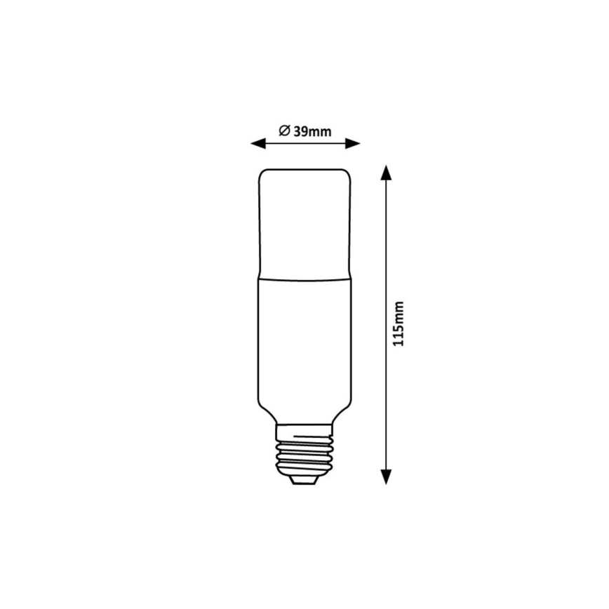 Rabalux - LED glödlampa SMD T39 E27/9W/230V 4000K