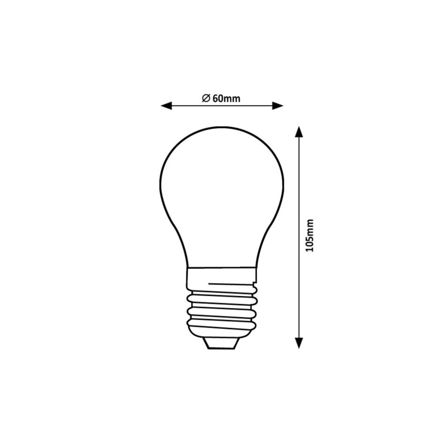 Rabalux - LED glödlampa FILAMENT A60 E27/4W/230V 3000K Energiklass A