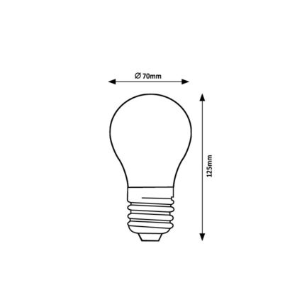 Rabalux - LED-filamentlampa FILAMENT A70 E27/18W/230V 4000K