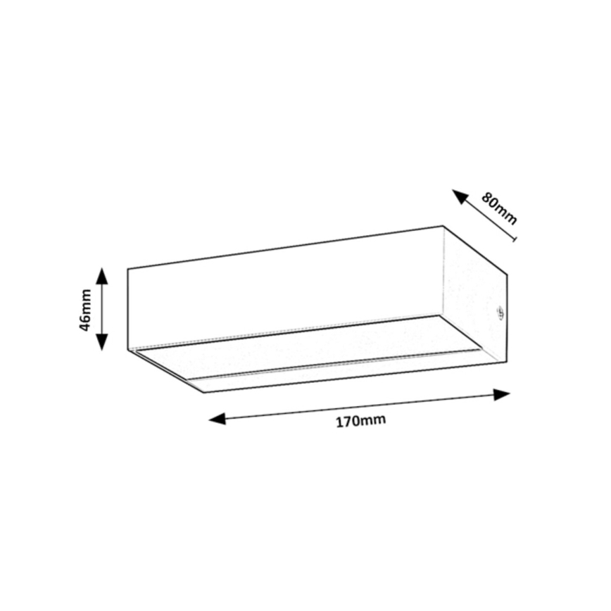 Rabalux - LED Utomhus vägglampa  LED/10W/230V IP65