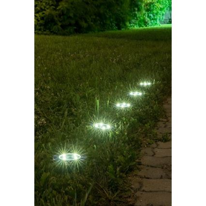 Rabalux - LED Utomhusbelysning med solcell och sensor LED/0,24W/1xAA 400 mAh svart IP44